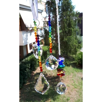 H&D 30/50/38/30mm Chakra Crystal Chandelier Prisms Pendants Parts 4pcs/set Suncatcher Rainbow Maker Hanging Drop Home Ornament
H&D 30/50/38/30mm Chakra Crystal Chandelier Prisms Pendants Parts 4pcs/set Suncatcher Rainbow Maker Hanging Drop Home Ornament