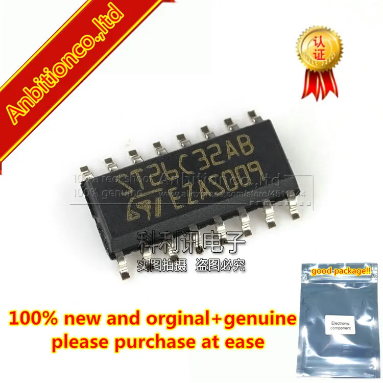 10 шт., 100% новый и оригинальный ST26C32AB ST26C32ABDR SOP16 CMOS quad 3-state Дифференциальный Линейный приемник в наличии
10 шт., 100% новый и оригинальный ST26C32AB ST26C32ABDR SOP16 CMOS quad 3-state Дифференциальный Линейный приемник в наличии