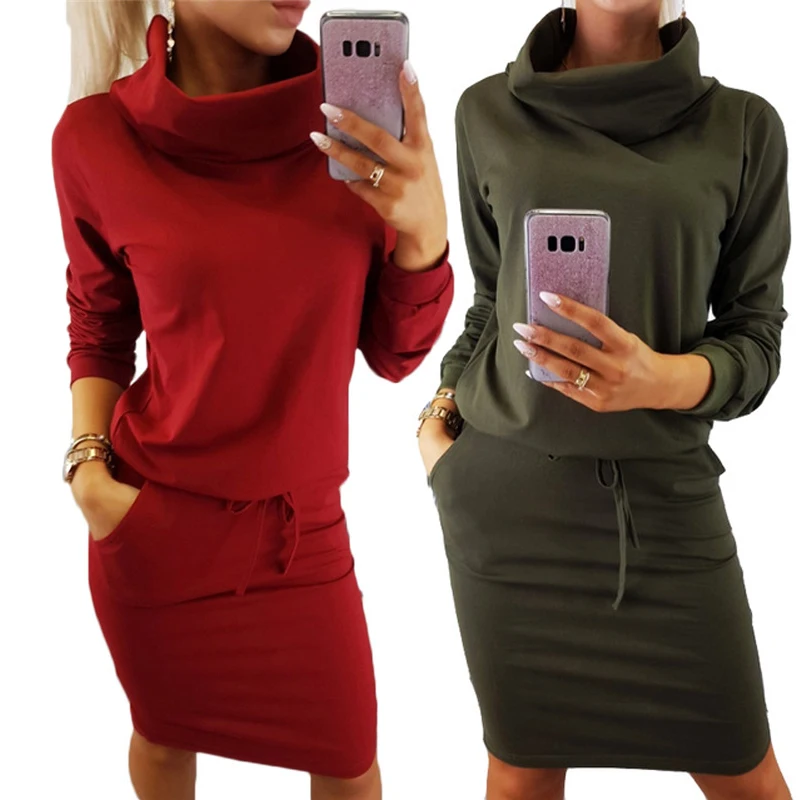 New Arrival 2018 Winter Dress Fashion Warm Dress Women Casual Long Sleeve Red Dress Street Sashes Midi Cotton Dress Robe Femme
New Arrival 2018 Winter Dress Fashion Warm Dress Women Casual Long Sleeve Red Dress Street Sashes Midi Cotton Dress Robe Femme