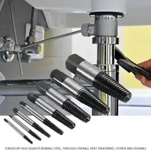 8Pcs Useful hand Tool set Broken Damaged Water Pipe Screw Bolt Extractor Remover Easy Out Set Drill Bit Set
8Pcs Useful hand Tool set Broken Damaged Water Pipe Screw Bolt Extractor Remover Easy Out Set Drill Bit Set