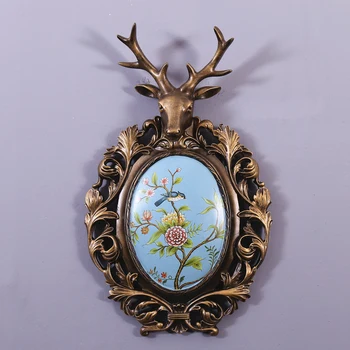 American country hanging deer head bird resin wall retro European living room wall Home Decor
American country hanging deer head bird resin wall retro European living room wall Home Decor