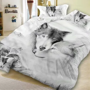 Fashion Grey 3D Wolf Oil Printing Bedding Set Bed Cloth Comforter Cover Sheet Pillowcases Duvet Cover Sets Polyester Bedclothes
Fashion Grey 3D Wolf Oil Printing Bedding Set Bed Cloth Comforter Cover Sheet Pillowcases Duvet Cover Sets Polyester Bedclothes