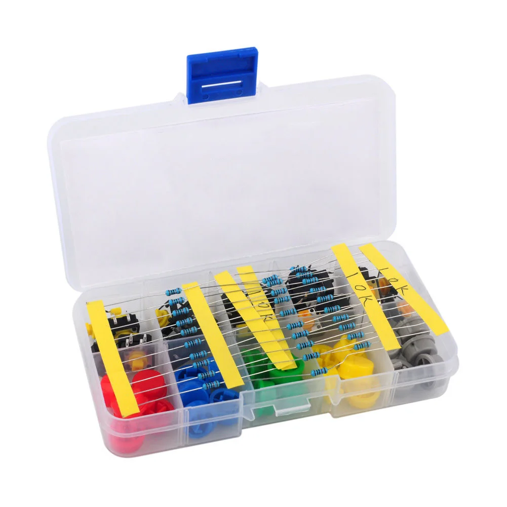 10K Resistor Tactile Push Button Removable For Breadboard Switch 30Pcs Set Replacement Useful Durable Electrical
10K Resistor Tactile Push Button Removable For Breadboard Switch 30Pcs Set Replacement Useful Durable Electrical