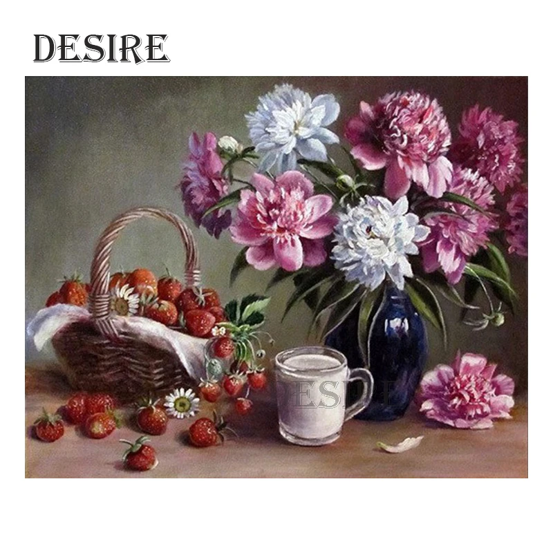 Desire Diamond Painting Cross Stitch Peony Flower Strawberry Milk Square Mosaic Picture Rhinestone DIY Diamond Embroidery PT946
Desire Diamond Painting Cross Stitch Peony Flower Strawberry Milk Square Mosaic Picture Rhinestone DIY Diamond Embroidery PT946