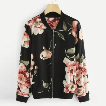 abrigos mujer invierno 2019 women's coats Retro Floral Printing Zipper Up Bomber Jacket Casual Coat Outwear
abrigos mujer invierno 2019 women's coats Retro Floral Printing Zipper Up Bomber Jacket Casual Coat Outwear