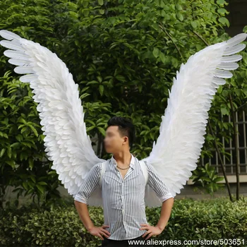 High quality big white angel feather wings wedding DIY decorations supplies Bride shooting cosplay props EMS Free shipping
High quality big white angel feather wings wedding DIY decorations supplies Bride shooting cosplay props EMS Free shipping