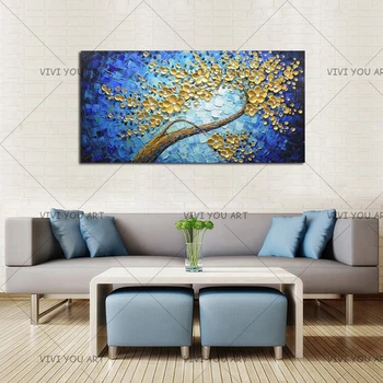 New Handmade Large Modern Canvas Art Oil Painting Knife Golden Tree Paintings For Home Living Room Hotel Decor Wall Art Picture
New Handmade Large Modern Canvas Art Oil Painting Knife Golden Tree Paintings For Home Living Room Hotel Decor Wall Art Picture