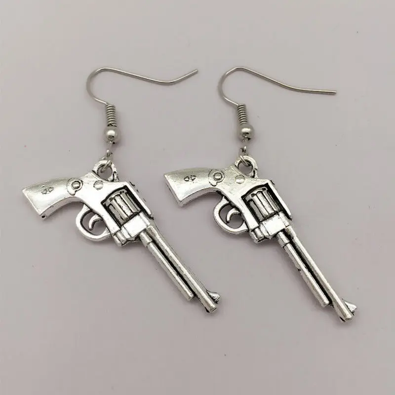 Gothic metal gun earrings, silver grab earrings, charm earrings, Gifts for her, Boho Earrings
Gothic metal gun earrings, silver grab earrings, charm earrings, Gifts for her, Boho Earrings