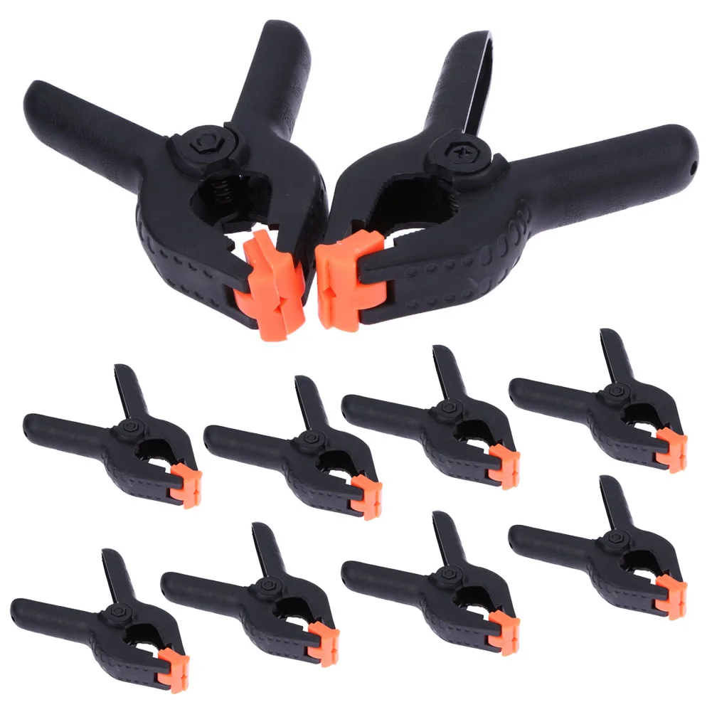 Image 10 PCS 4 inch Universal DIY Tools Plastic Nylon Spring Toggle Clamps For Woodworking Spring Clip Photo Studio Grampo Clamp FULI