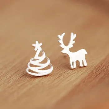 Bijoux Romantic Silver Color Deer Tree Earrings For Women Girls Simple Earrings Pendientes Brincos Fashion Jewelry
Bijoux Romantic Silver Color Deer Tree Earrings For Women Girls Simple Earrings Pendientes Brincos Fashion Jewelry