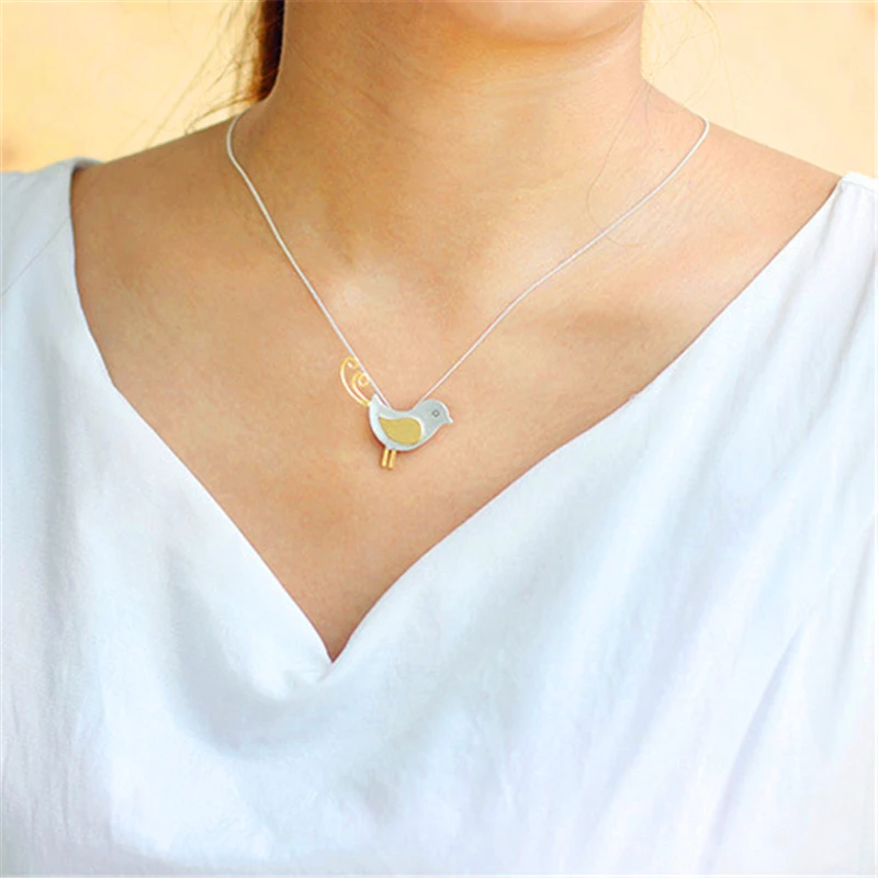 Lotus Fun Genuine 925 Sterling Silver Handmade Fine Jewelry Lovely Little Bird Design Pendant without Necklace for Women
Lotus Fun Genuine 925 Sterling Silver Handmade Fine Jewelry Lovely Little Bird Design Pendant without Necklace for Women