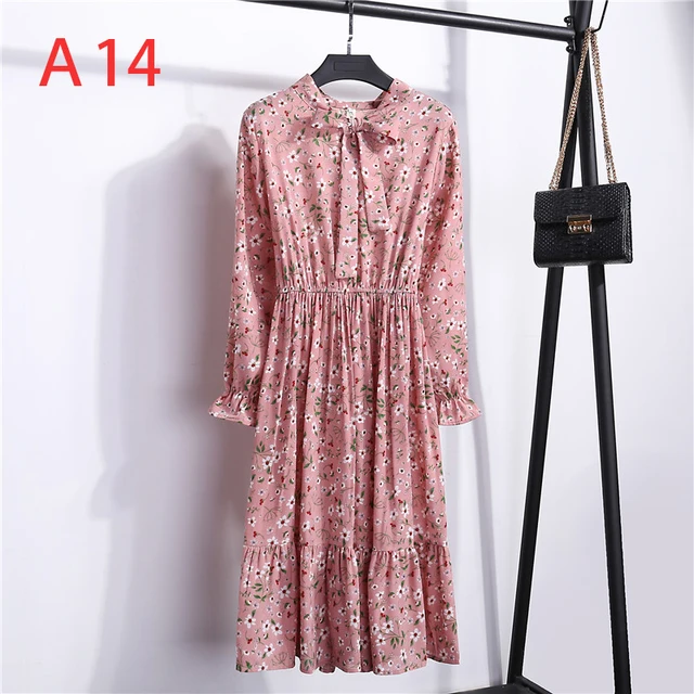 2020 jesienna damska sukienka dla kobiet szyfonowa koszula z długim rękawem sukienka A-line Midi zimowa sukienka biała kokardka kwiatowy Vestidos Vintage tanie tanio Poliester COTTON Jesień Stojak Pełna Butterfly rękawem Łuk Na co dzień empire Drukuj Kolan 2020 jesienna damska sukienka dla kobiet szyfonowa koszula z długim rękawem sukienka A-line Midi zimowa sukienka biała kokardka kwiatowy Vestidos Vintage tanie tanio Poliester COTTON Jesień Stojak Pełna Butterfly rękawem Łuk Na co dzień empire Drukuj Kolan