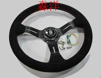 ND Modified steering wheel Suede leather steering wheel automobile race steering wheel 330mm
ND Modified steering wheel Suede leather steering wheel automobile race steering wheel 330mm