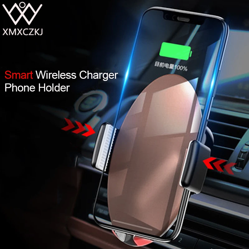 XMXCZKJ Qi 10W Car Wireless Charger Stand For iPhone Xs XR X Smart Automatic Sensor Fast Charging Smartphone Mobile Phone Holder
XMXCZKJ Qi 10W Car Wireless Charger Stand For iPhone Xs XR X Smart Automatic Sensor Fast Charging Smartphone Mobile Phone Holder