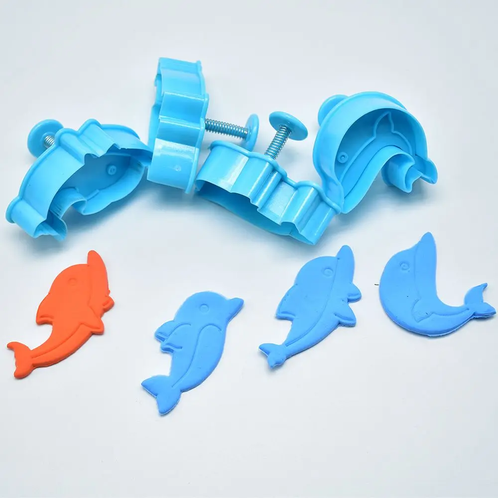 4PC/set Dolphin Shape Spring Cookie Cutter Stamp Biscuit Cutter Plunger Fondant Sugarcraft Molds Cake Decorating Tools DIY
4PC/set Dolphin Shape Spring Cookie Cutter Stamp Biscuit Cutter Plunger Fondant Sugarcraft Molds Cake Decorating Tools DIY