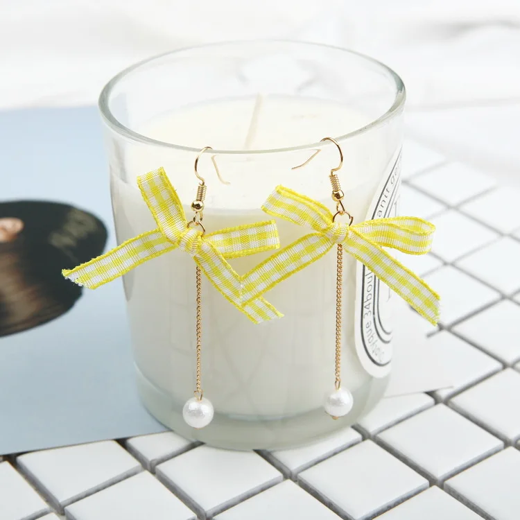 Top Quality Long Drop Earrings For Women Imitation Pearls Yellow Lattice Bowknot Pearl Drop Earrings 2017 New Brand Jewelry
Top Quality Long Drop Earrings For Women Imitation Pearls Yellow Lattice Bowknot Pearl Drop Earrings 2017 New Brand Jewelry