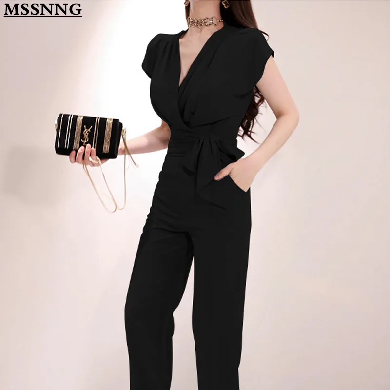MSSNNG 2019 Korean Style New Solid Color Business 2 Pieces Suits Women Bow Bandage V-neck Blouses & Wide Leg Long Pants Set
MSSNNG 2019 Korean Style New Solid Color Business 2 Pieces Suits Women Bow Bandage V-neck Blouses & Wide Leg Long Pants Set
