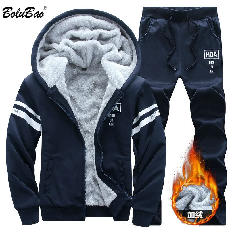 BOLUBAO New Winter Tracksuits Men Set Thicken Hoodies + Pants Suit Spring Sweatshirt Sportswear Set Male Hoodie Sporting Suits
BOLUBAO New Winter Tracksuits Men Set Thicken Hoodies + Pants Suit Spring Sweatshirt Sportswear Set Male Hoodie Sporting Suits