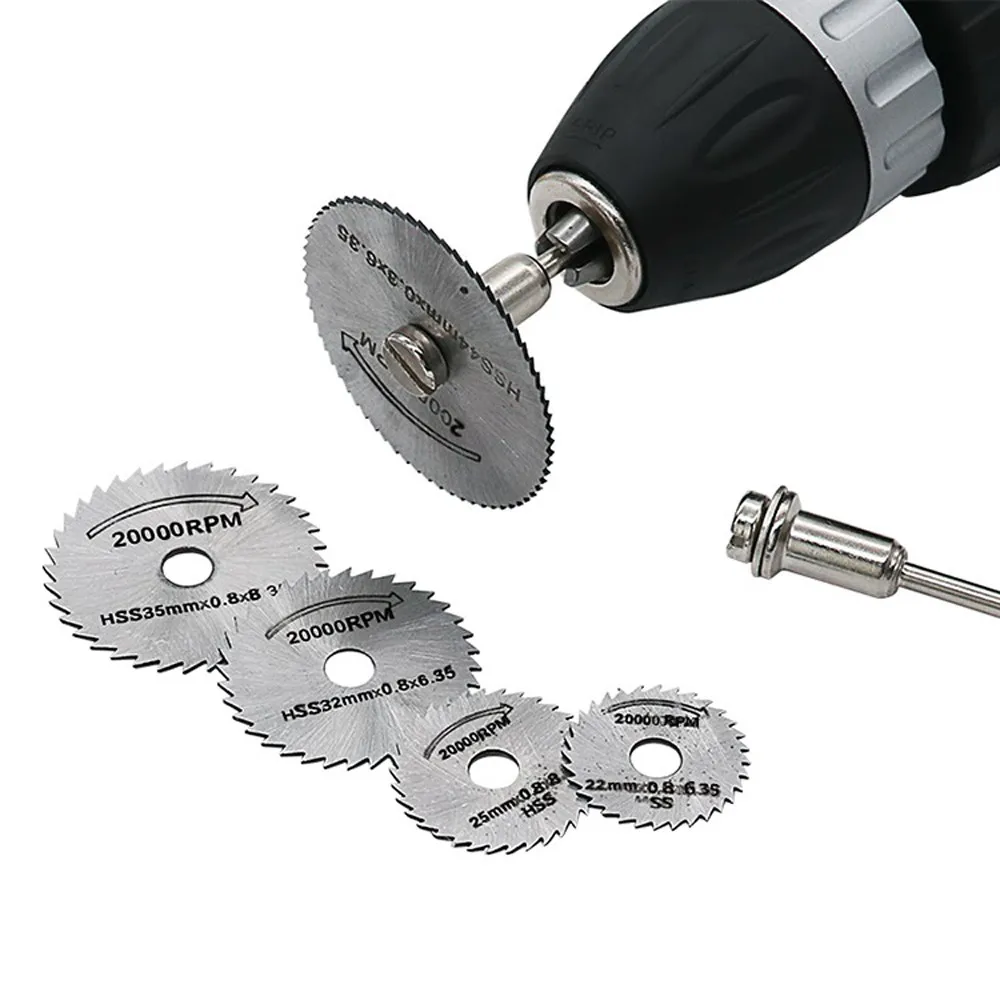 Stainless steel 5x HSS Circular Wood Cutting Saw Blade Discs + 2x Mandrel Drill For Rotary Tool 1.29
Stainless steel 5x HSS Circular Wood Cutting Saw Blade Discs + 2x Mandrel Drill For Rotary Tool 1.29