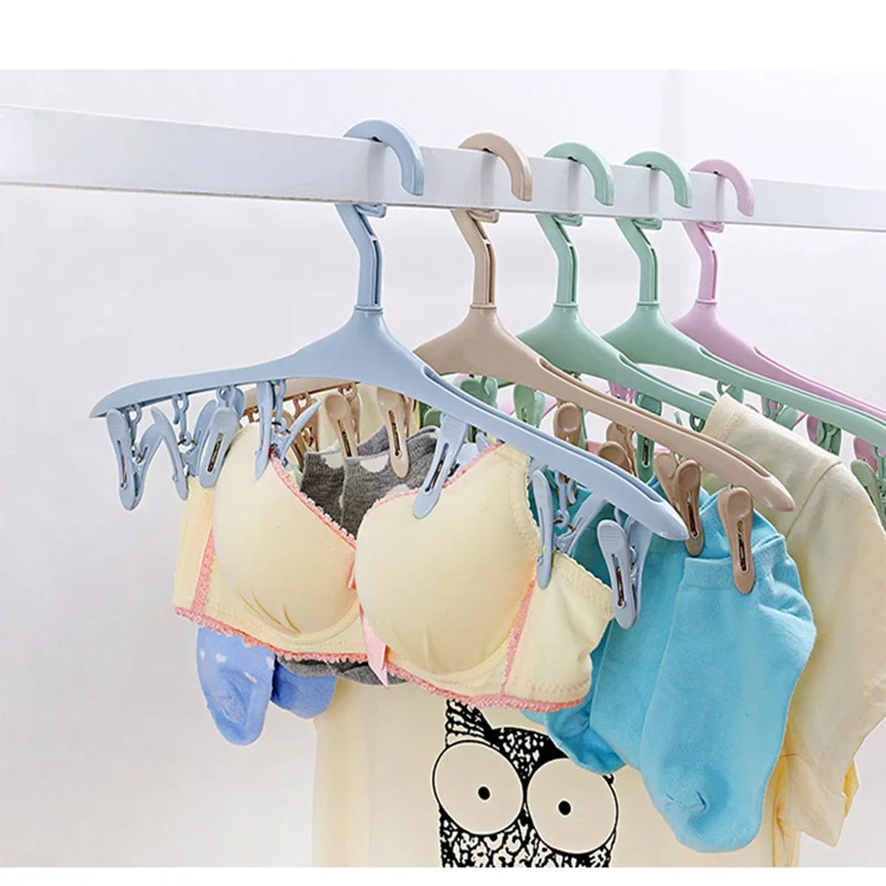IVYSHION Multi-functional Inventive 8 Clip Plastic drying Hanger Windproof Wardrobe Underwear Bathroom Socks Tie Storage Holder
IVYSHION Multi-functional Inventive 8 Clip Plastic drying Hanger Windproof Wardrobe Underwear Bathroom Socks Tie Storage Holder
