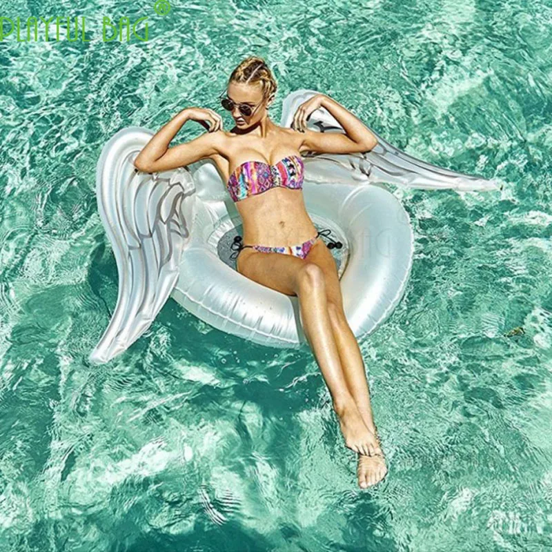 Angel Wings Swimming Ring Women Pool Party Floating Bed Water Inflatable Swimming Circles Summer Fun Toys E273
Angel Wings Swimming Ring Women Pool Party Floating Bed Water Inflatable Swimming Circles Summer Fun Toys E273