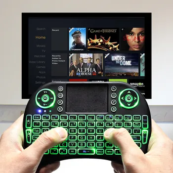 Mini Wireless Keyboard Touchpad 2.4G Russian English Colorful Backlit I8 Keyboard Touchpad for TV Box Laptop Android Air Mouse
Mini Wireless Keyboard Touchpad 2.4G Russian English Colorful Backlit I8 Keyboard Touchpad for TV Box Laptop Android Air Mouse