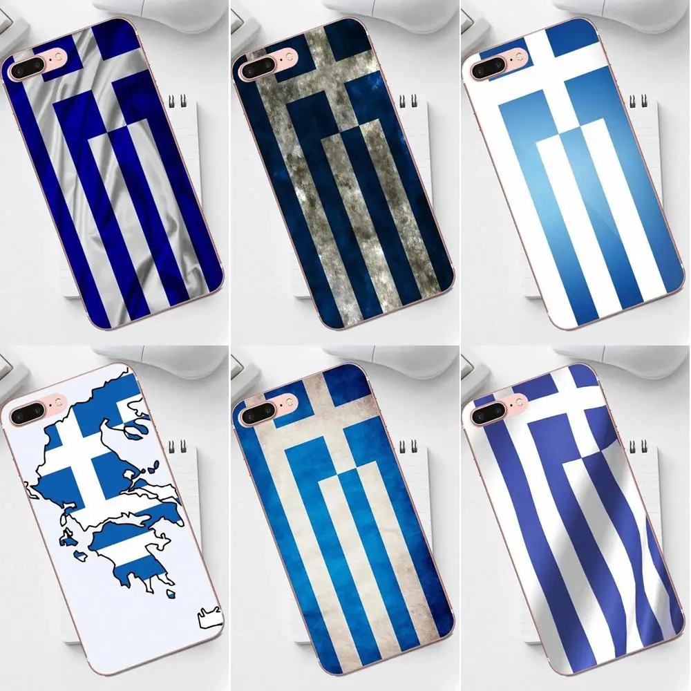 TPU Phone Case For iPhone 4 4S 5 5C SE 6 6S 7 8 Plus X XS Max XR Galaxy A3 A5 J1 J3 J5 J7 2017 Greece Flag Other Country Flags | Мобильные