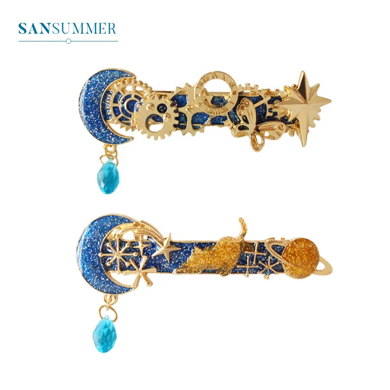 New Fashion Cute Style Japanese Trendy Planet Moon Gear Cat Spring Clip Hairpin Hairwear For Women Haj klip Pince a cheveux
New Fashion Cute Style Japanese Trendy Planet Moon Gear Cat Spring Clip Hairpin Hairwear For Women Haj klip Pince a cheveux