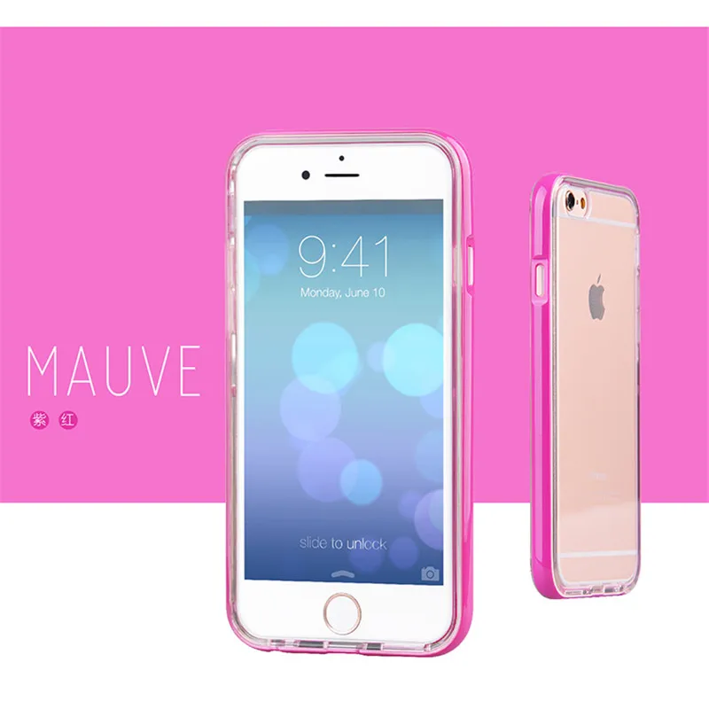 Fashion Colorful Frame Transparent Anti-shock Phone Case For Apple iPhone 6 6s 6s plus 6 plus 5 5s SE TPU Skin Shell Case Cover
Fashion Colorful Frame Transparent Anti-shock Phone Case For Apple iPhone 6 6s 6s plus 6 plus 5 5s SE TPU Skin Shell Case Cover