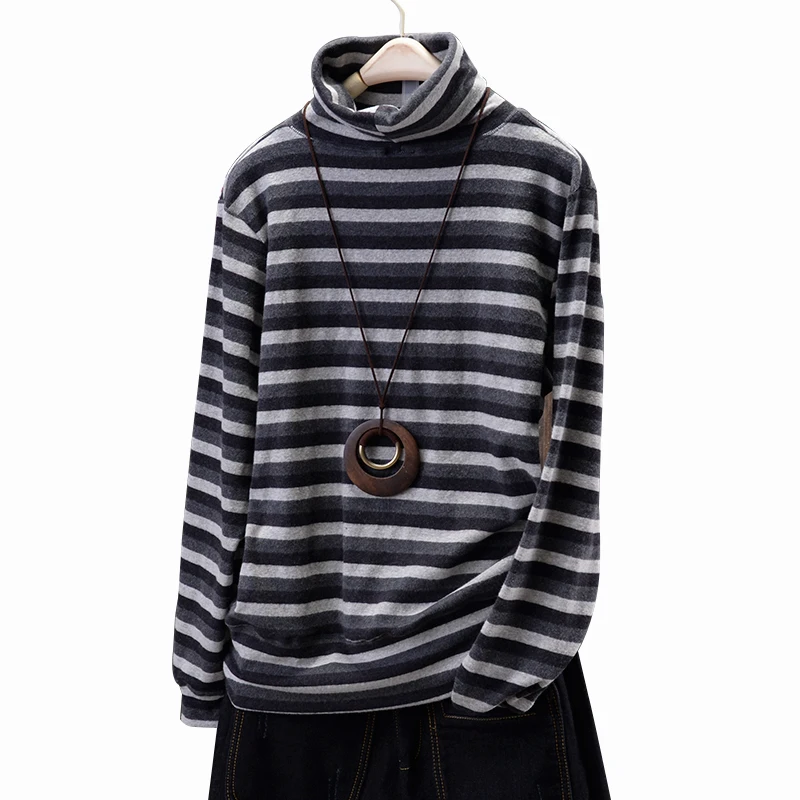 New Arrive Female Basic Turtleneck Undershirt Women's Long-Sleeve T-shirt Regular Style 100% Cotton Stripe Basic Pullovers
New Arrive Female Basic Turtleneck Undershirt Women's Long-Sleeve T-shirt Regular Style 100% Cotton Stripe Basic Pullovers