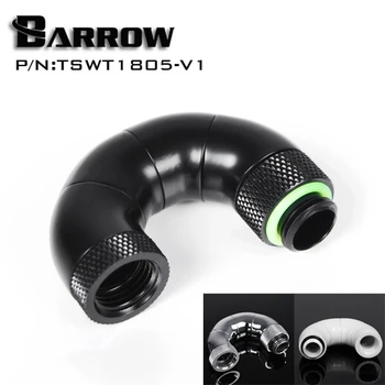 Barrow TSWT1805-V1 180 Degree Quintuple Rotary Revolvable Male to Female Snake Angle Fitting Adapter with G1/4" Threads
Barrow TSWT1805-V1 180 Degree Quintuple Rotary Revolvable Male to Female Snake Angle Fitting Adapter with G1/4" Threads