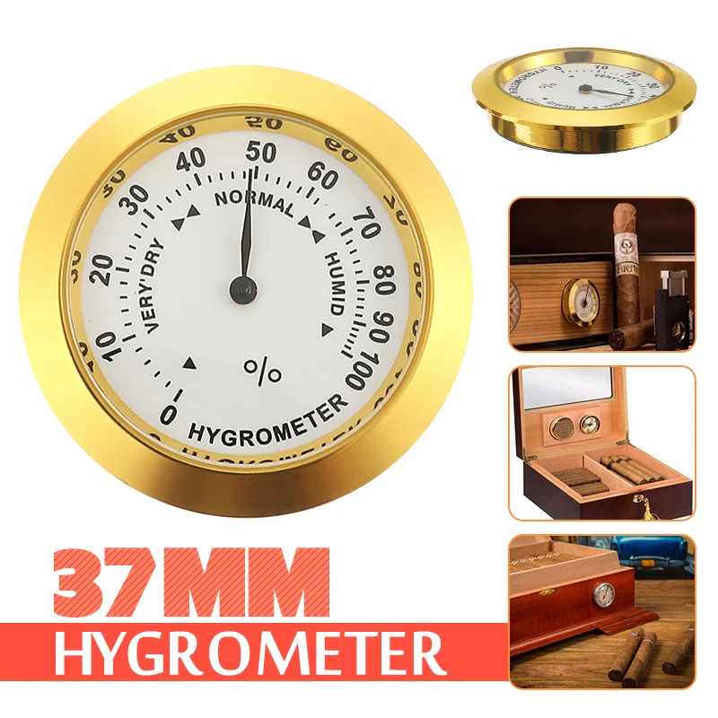 Mosaic Hygrometer 37mm Moisture Meters Cigar Tobacco Box Pointer Hygrometer Use for Humidors Smoking Humidity Sensitive Gauge
Mosaic Hygrometer 37mm Moisture Meters Cigar Tobacco Box Pointer Hygrometer Use for Humidors Smoking Humidity Sensitive Gauge