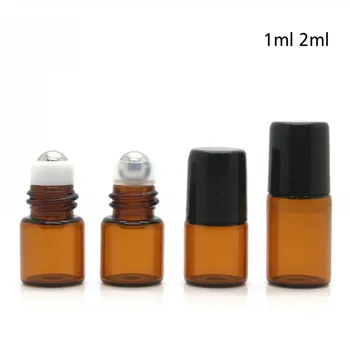 10ps/lot wholesale 2 Amber Clear mini flacon via glass Essential Oil Glass Roll-On refillable Bottles with metal ball roller
10ps/lot wholesale 2 Amber Clear mini flacon via glass Essential Oil Glass Roll-On refillable Bottles with metal ball roller