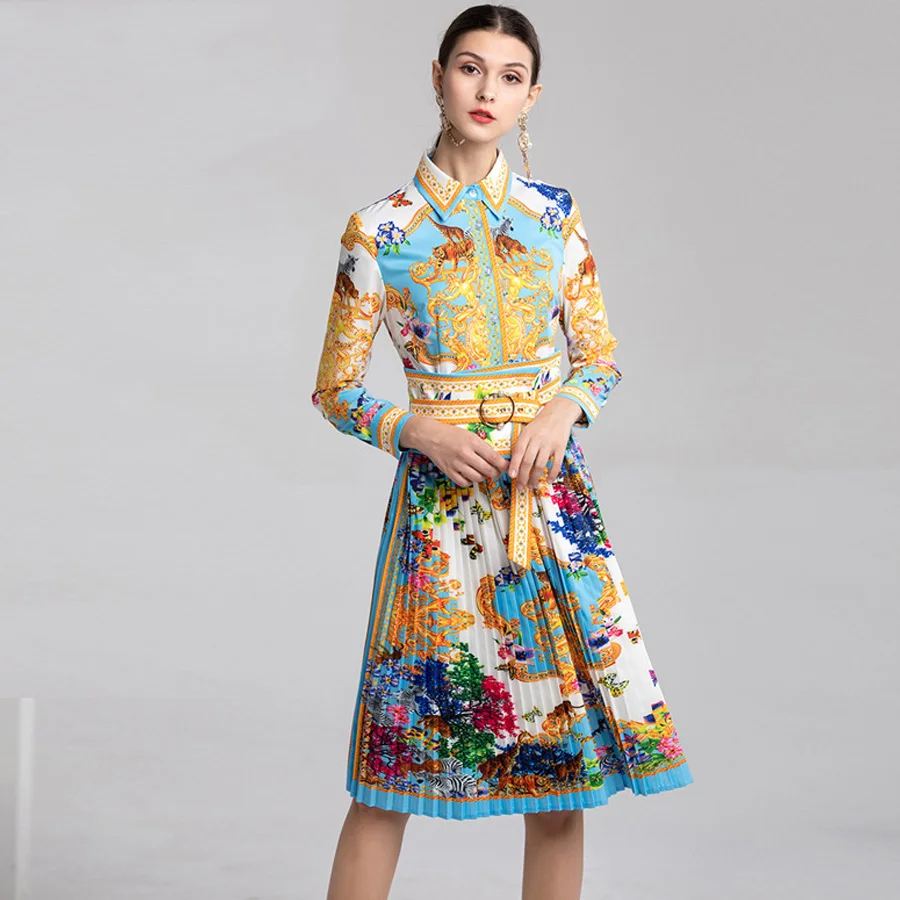 VERDEJULIAY Runway Print Dress Women 2019 High Quality Summer Bandage Design Full Sleeve Knee-Length Pleated Dress Vestidos
VERDEJULIAY Runway Print Dress Women 2019 High Quality Summer Bandage Design Full Sleeve Knee-Length Pleated Dress Vestidos