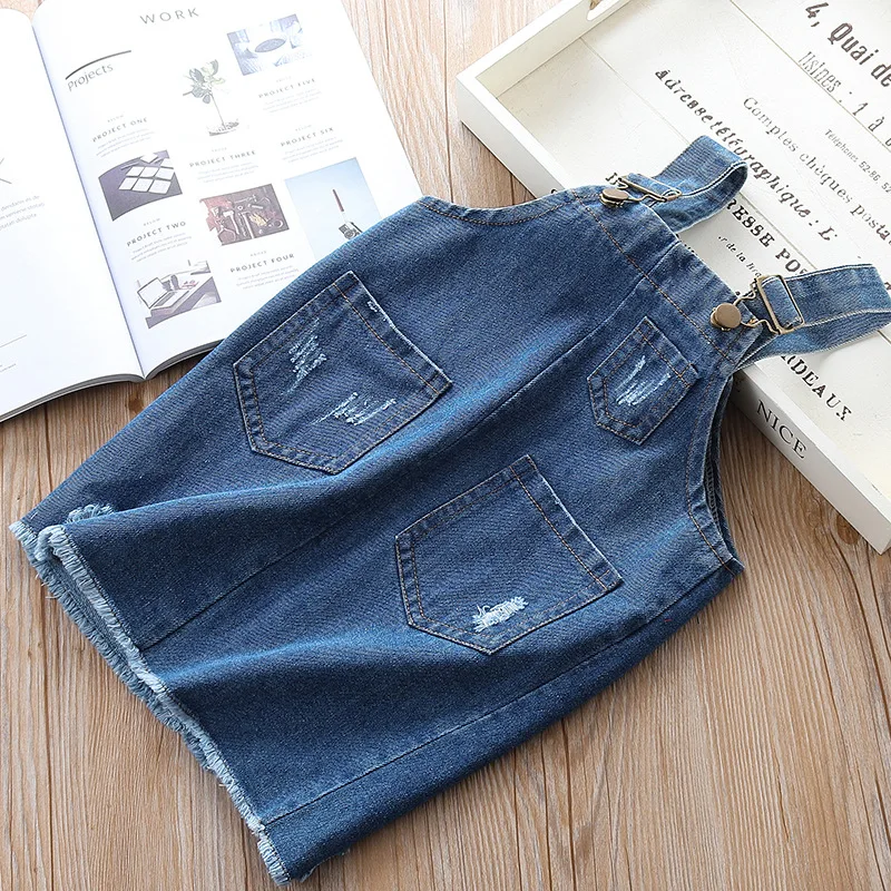 Baby Girls Jeans Dresses Mini Sundresses Jumpsuits Toddler Bebe Kids Ripped Straps Suspender Cotton A-line Dress with Big Pocket 
Baby Girls Jeans Dresses Mini Sundresses Jumpsuits Toddler Bebe Kids Ripped Straps Suspender Cotton A-line Dress with Big Pocket