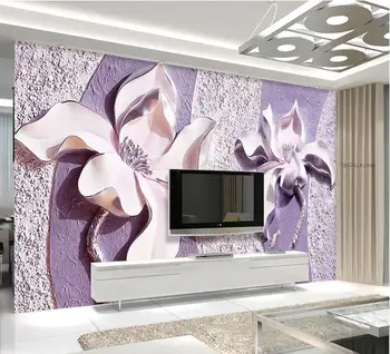 Custom 3d photo wallpaper 3d wall murals wallpaper Purple Magnolia 3D TV background wall relief
Custom 3d photo wallpaper 3d wall murals wallpaper Purple Magnolia 3D TV background wall relief