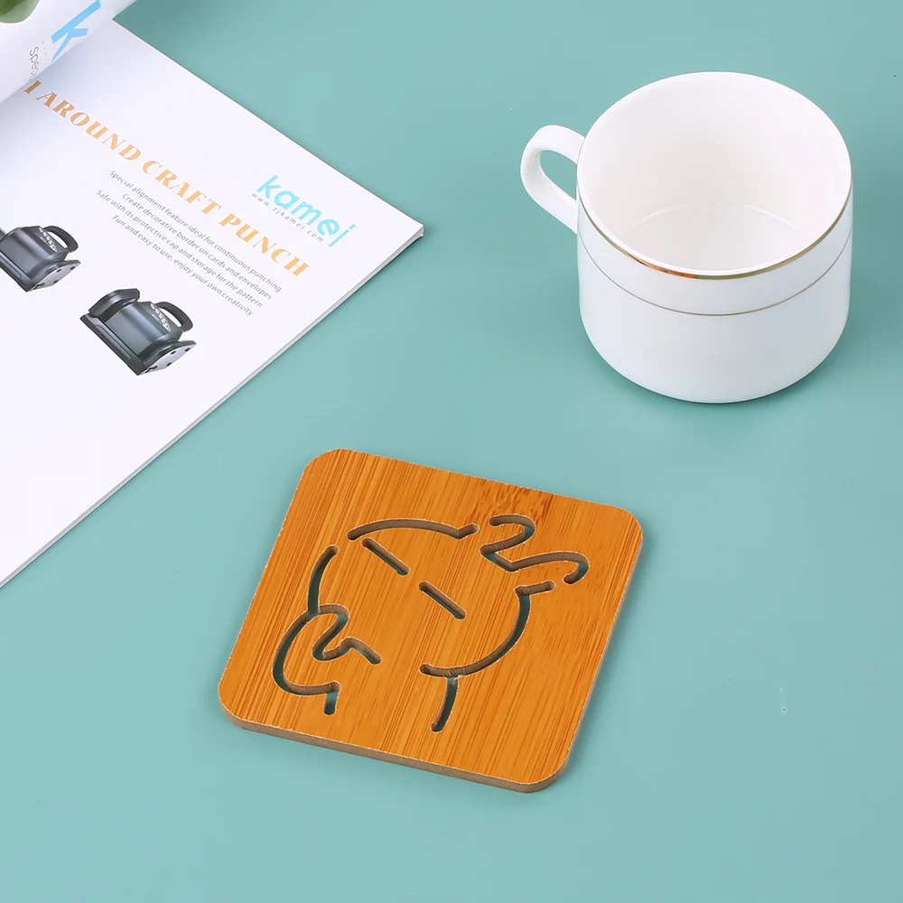 Kitchen Placemats Wood Table Mats for Dining Table Coffee Cup Pad Heat Insulation pads Cute Cartoon Cup Mat
Kitchen Placemats Wood Table Mats for Dining Table Coffee Cup Pad Heat Insulation pads Cute Cartoon Cup Mat