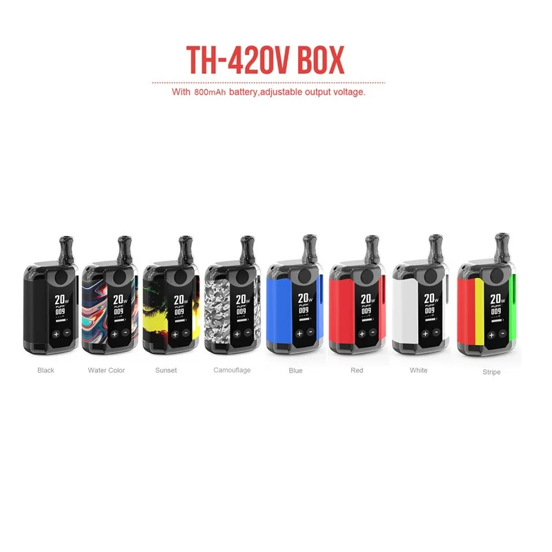 Electronic Cigarette Kangvape Th420v 1W-20W Adjustable Vape Mod Box Starter Kit 800mah Battery 1.5 ohm 0.5ml Tank E-cigarette
Electronic Cigarette Kangvape Th420v 1W-20W Adjustable Vape Mod Box Starter Kit 800mah Battery 1.5 ohm 0.5ml Tank E-cigarette