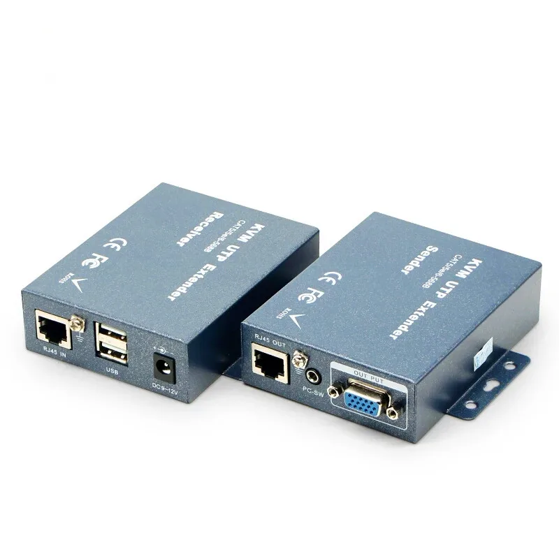 2020 лучший 200 m/660ft VGA USB KVM удлинитель без потери задержки по Cat5/5e/6 кабель Поддержка