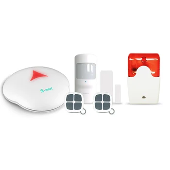 Home security surveillance alarm system Mobile APP /Remote control/ Wireless keypad control wifi PSTN intruder alarm system
Home security surveillance alarm system Mobile APP /Remote control/ Wireless keypad control wifi PSTN intruder alarm system