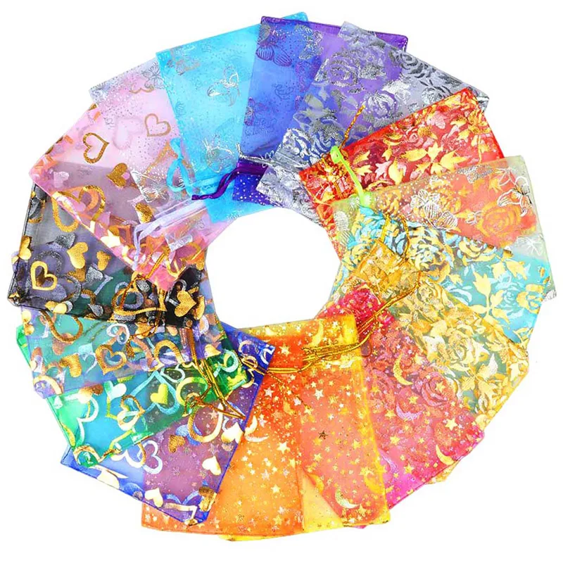 100Pcs Mixed 7x9cm 9x12cm Organza Bags Jewelry Wedding Party Decoration Drawable Packaging Display & Gift Candy Pouches Bags
100Pcs Mixed 7x9cm 9x12cm Organza Bags Jewelry Wedding Party Decoration Drawable Packaging Display & Gift Candy Pouches Bags