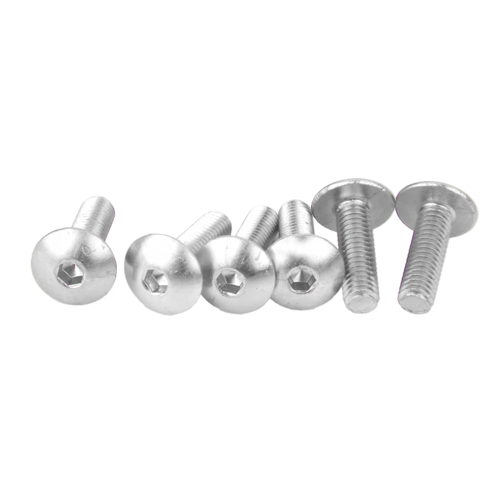 5mm Windshield Mounting Nuts Fairing Windscreen Screw Bolt Kit Windshield Mounting Nuts Red Black Silver