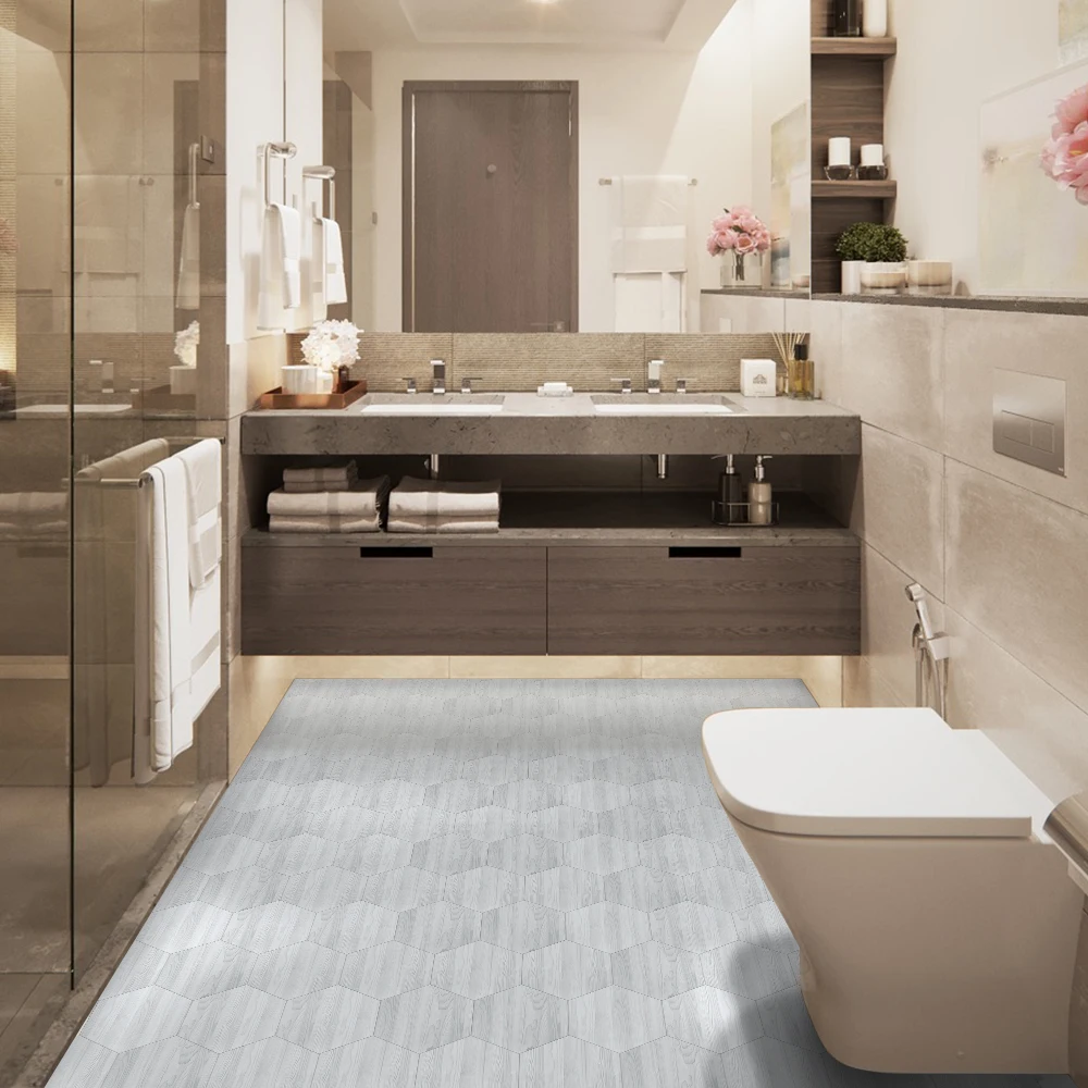 Fun Vision White Wood Like Self-Adhesive Floor Sticker Waterproof For Kitchen Bathroom,Anti-skid Living Room PVC Floor Wall Tile
Fun Vision White Wood Like Self-Adhesive Floor Sticker Waterproof For Kitchen Bathroom,Anti-skid Living Room PVC Floor Wall Tile