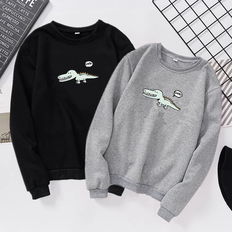 Couple and Friends Sweatshirt and Hoody Ladies S-3XL Plus Size Dinosaur Print Hoodies Finger Hood Casual Hoodies for Women Girls
Couple and Friends Sweatshirt and Hoody Ladies S-3XL Plus Size Dinosaur Print Hoodies Finger Hood Casual Hoodies for Women Girls