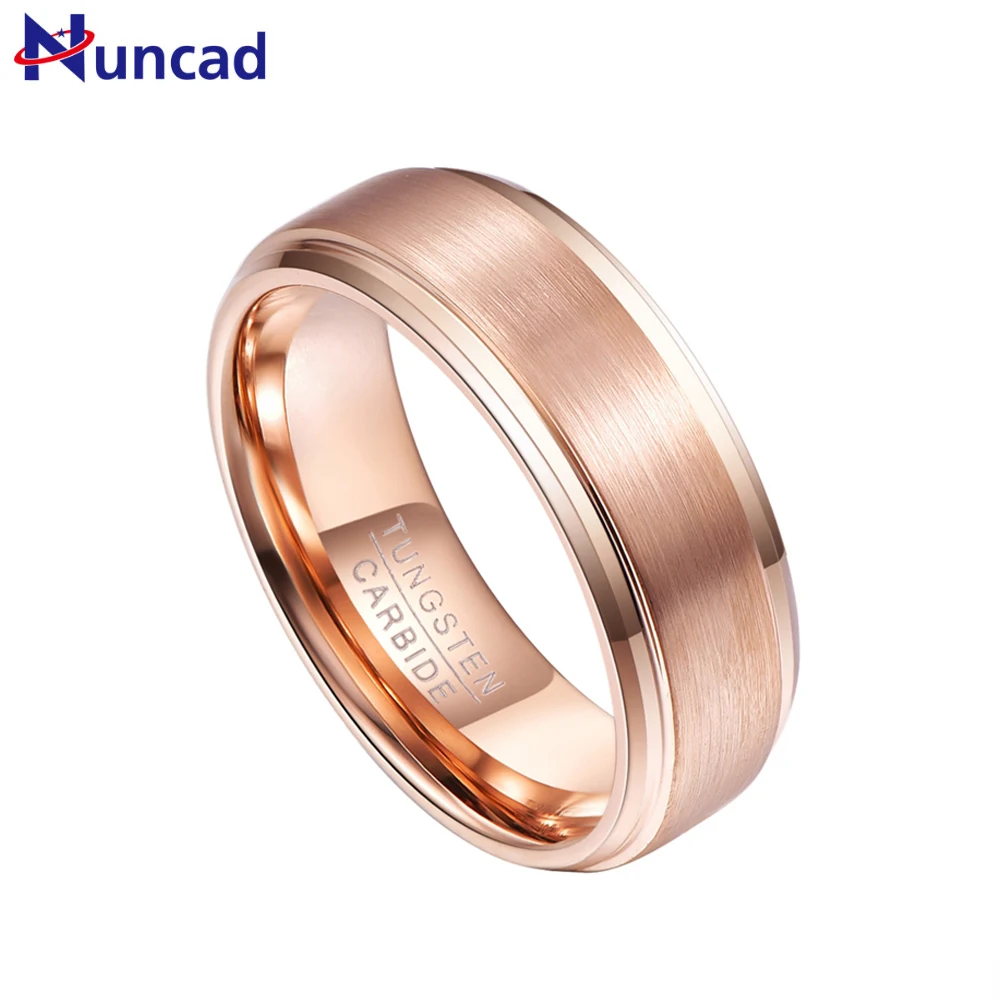 Nuncad T075R Man's Band Comfort Fit 7-12 Wedding Rings gold tungsten steel ring gift for husband free shipping 
Nuncad T075R Man's Band Comfort Fit 7-12 Wedding Rings gold tungsten steel ring gift for husband free shipping