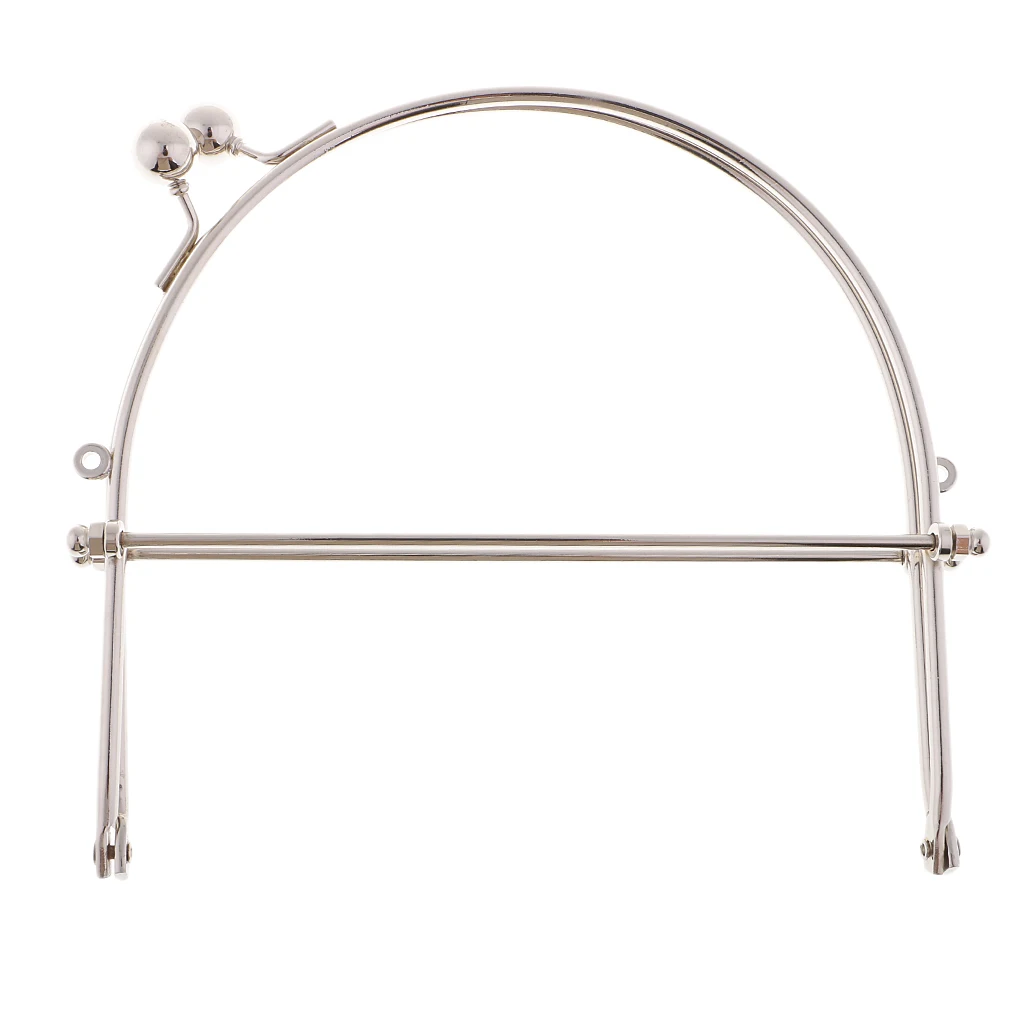 1Pcs Metal Frame Kiss Clasp Arch Lock For Purse Bag Wallet Handbag DIY Crafts 15cm