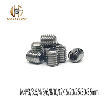30Pc DIN913 M4*3/4/5/6/8/10/12/16/20/25/30/35mm 304 Stainless Steel Headless Screw Thread Grub Flat Point Hexagon Socket Set
30Pc DIN913 M4*3/4/5/6/8/10/12/16/20/25/30/35mm 304 Stainless Steel Headless Screw Thread Grub Flat Point Hexagon Socket Set