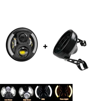 7'' led Projector headlights H4 Driving lights 7 inch Housing bucket DRL Amber Turn Signal Lights Motorcycle for headlamp
7'' led Projector headlights H4 Driving lights 7 inch Housing bucket DRL Amber Turn Signal Lights Motorcycle for headlamp