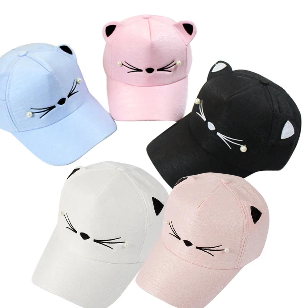 Spring Tide Pearl Wild Cute Student Cat Ears Visor tennis Cap female hat Baseball Mesh Caps Adjustable Sport Hat
Spring Tide Pearl Wild Cute Student Cat Ears Visor tennis Cap female hat Baseball Mesh Caps Adjustable Sport Hat