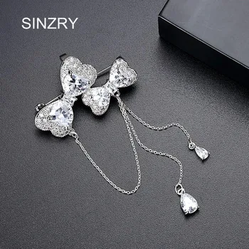 SINZRY 2018 suit/dress jewelry accessory trendy cubic zircon bowknot sweety tassel brooches pin women scarves buckle
SINZRY 2018 suit/dress jewelry accessory trendy cubic zircon bowknot sweety tassel brooches pin women scarves buckle